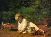 Thomas Eakins Baby at Play Norge oil painting reproduction